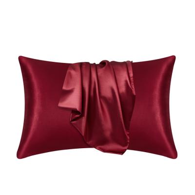 China Custom Lightweight Anti-static Luxury Silk Satin Pillowcases Envelope Pillow Cover for sale