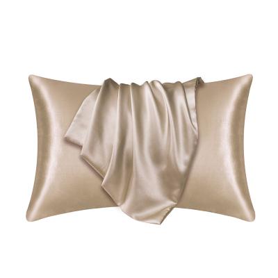 China Anti-Static Luxurious Contemporary Design Satin Solid Silk Pillow Cover for sale