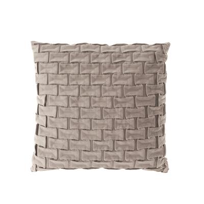 China Netherlands Velvet Solid Color Bedside Throw Pillowcase Home Diamond Plaid Sofa Anti-Static Seat Cover Pillow Cover for sale