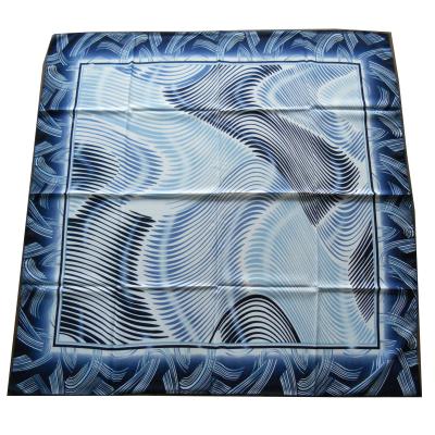 China Wholesale Customized-Square Pattern Square Polyester Turkish Head Scarf for sale