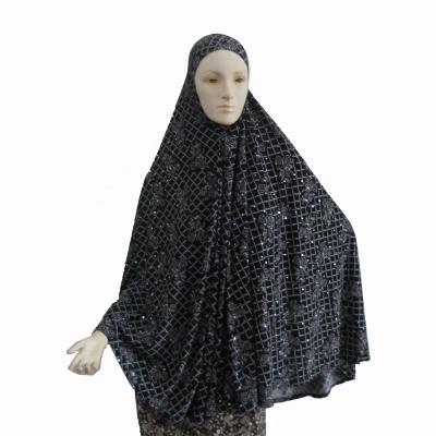 China Fashion Ladies Polyester Printed Knitting Hijab for sale