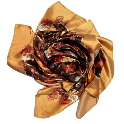 China Nice Square Fashionbale Seller High Quality Satin Neck Scarf Women for sale