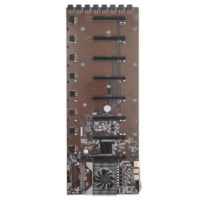 China Desktop 8 GPU HM65 8gpu Motherboard Intel847 1037u DDR3 Onboard CPU Support 8 Chip RTX 3070 Mainboard Single gpu 3080 3090 card for sale