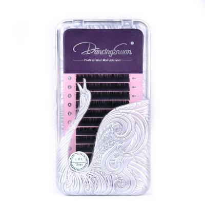 China DancingSwan Natural Handmade Long Private Label Korean Classic Eyelash Extension Kits for sale