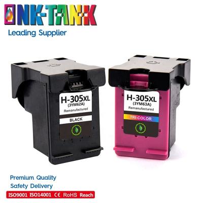 China Remanufactured Black 305XL Inkjet Ink Cartridge Re-manufactured For HP305 For HP Deskjet 2300 2710 2700 4110 4120 2320 Printer for sale