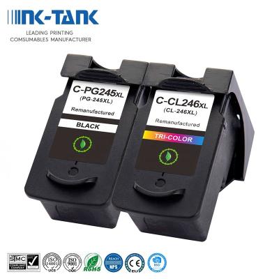 China Remanufactured Remanufactured PG245 CL246 PG245xl 245XL Color Inkjet Ink Cartridge For Canon MX490 MG2922 Printer for sale