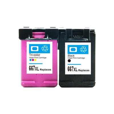 China 667xl Re-manufactured for Hp 2775 2776 Deskjet Printer Ink for sale