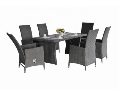 China Nordic garden sofa dining table set outdoor sofa rattan set garden sofas dining table set 6 chairs for sale