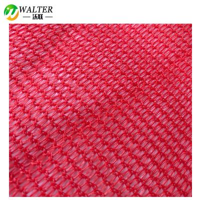 China Netting Red Mono Farmer Mono Shade HDPE Netting HDPE Yarn Agricultural Use for sale