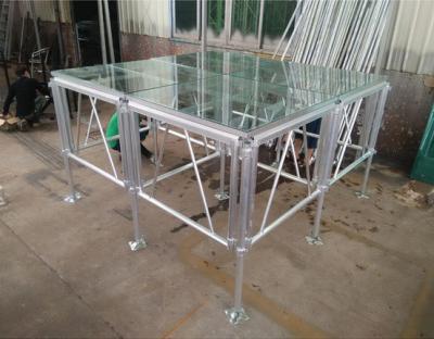 China 18mm Thinckess Aluminiumtragbare Stadiums-acrylsauerplattformen mit Binder-System und Zelt zu verkaufen