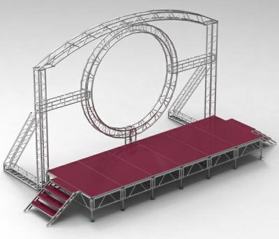 China Braguero rotatorio de aluminio de Llighting de la etapa del círculo de DMX One Channel para la cabeza móvil LED de DJ en venta