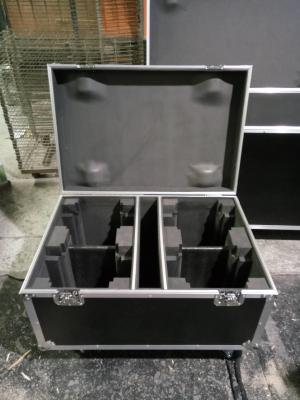 China Full Black Color 9mm Thinkness Plywood Customized Aluminum Tool Cases For Sound Console / Speaker Case for sale