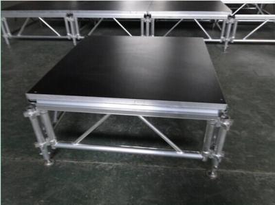 China 6082-T6 Aluminum Movable Stage Platform / 1.22 X 1.22m Outdoor Portable Stage for sale