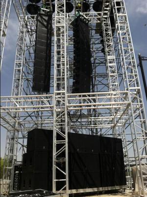 China Line Array Sound System And Light truss System Lighting Truss System Silver for sale