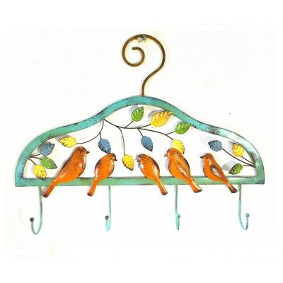 China Creative Wall Hanging Decoration Country Style Iron Wall Hook Handbag Hanger for sale