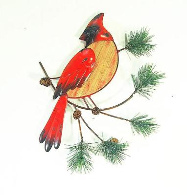 China Country Iron Crafts Ornaments Bird Wall Hanging Metal Crafts Decoration for sale