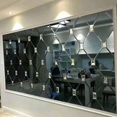 China Art Decor BETTER Customized Decorative Silver Mirror Spelled Glass Tiles Carve Mirror Wall Painting Decor Wholesale For Wall Mirror for sale