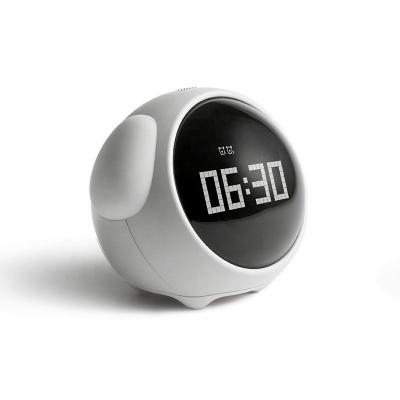 China Modern UPDATE Digital 2021 Gift For Kids Pixel Cute Display Smart Alarm Clock Voice Activated Night Light for sale