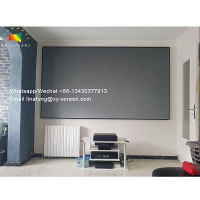 China Ambient Light Rejecting UST laser ALR Slim Fixed Frame xiaomi fengmmi vava 4K UHD Projector projection Screen 80-120inch for sale