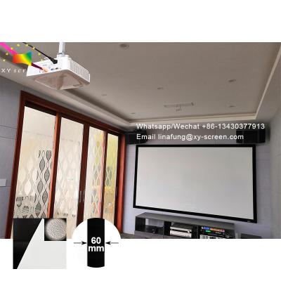 China Amazon/Alibaba Factory Wholesale Flocking Fixed Frame Projector Screen Border For Home Theater Office Meeting PVC White for sale