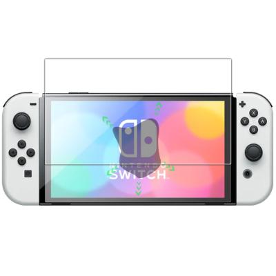 China For Nintendo Switch Game Player Anti Scratch Tempered Glass Screen Protector For Nintendo Switch OLED for sale