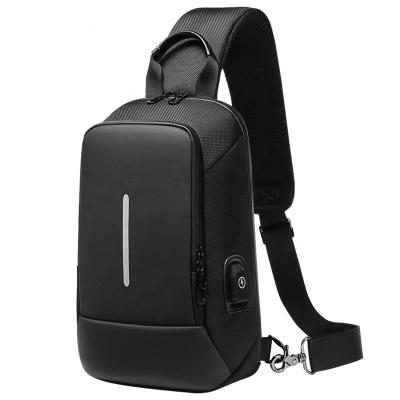 China Wholesale Customized Lightweight/Huge Capacity Crossbody Body Bag For Traveling With Left Shoulder USB Charging Lightweight for sale