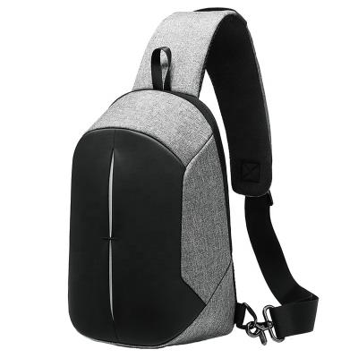 China Travel Daily Life Small Capacity Portable Shoulder Chest Camping Daily Bag Include USB Interface for sale