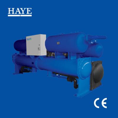 China Super Cooling Freon Device Refrigerating Machine Water Cooled Screw Flooded Water Chiller HYS for sale