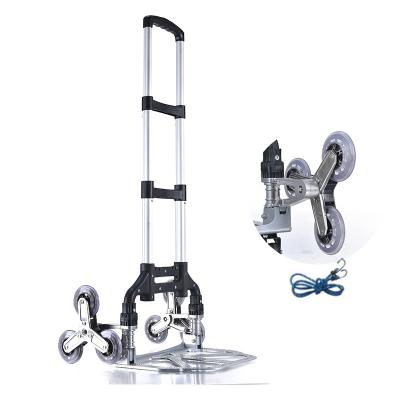 China Climbing Wheels Factory Supply Stair Climber Hand Truck Aluminum Alloy Material Rope Small Wheels Bags Accessories Available for sale