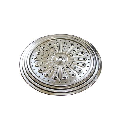 China 22CM To 32CM Size Sustainable Multi Food Steaming Steamed Egg Rack Dish 7cm High Stainless Steel Feet for sale