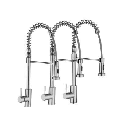 China Factory Wholesale Thermostatic Flexible Spring Sprayer Hot Cold Water Faucets Bathroom Faucet Accessories for sale