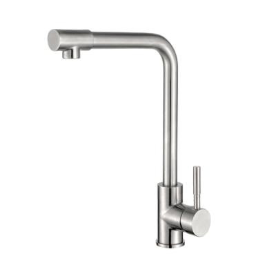 China Contemporary High Quality 304 Stainless Steel Household Kitchen Faucet With Customization for sale