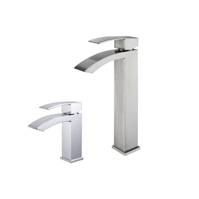 China Modern Luxury Custom Multicolor Stainless Steel Bathroom Vanity Square Faucet for sale