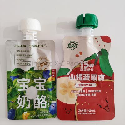 China Food Grade Custom Shaped Liquid Packaging Bags With Spout Recyclable for sale