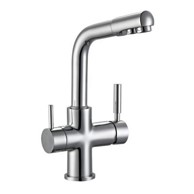 China Metered Faucets 3 Way Kitchen Faucet Sink Faucets Online Technical Support, Free Spare Parts for sale