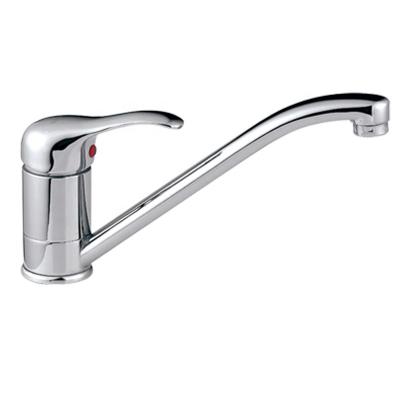 China Other Single Lever Brass Deck Mounted Kitchen Faucet Manufacturer Wholesale Chinese Hot Cold Water Mixer Tap for sale