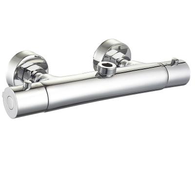 China Without Slide Bar Shower Mixer Brass Top 3/4 Outlet Thermostatic Shower Faucet Shower Set for sale