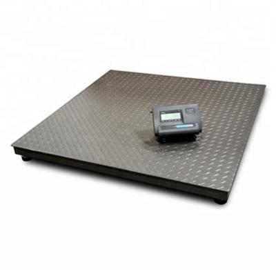 China Office Mild Steel U Beam 1.5x1.5m Single Ton 2 3ton Platform Floor Scale Y Series for sale