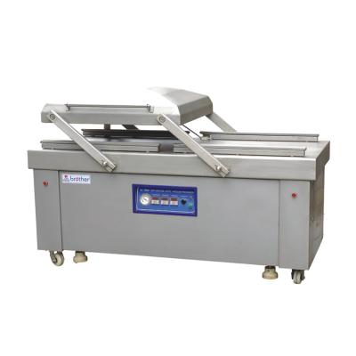 China DZP800/2SB Automatic Pneumatic Nitrogen Gas Double Chamber Food Meat Fish Filling Vacuum Packing Machine for sale