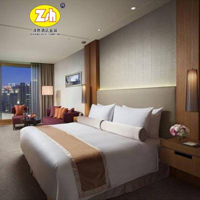 China Foshan Zesheng Crown Plaza Modern Hotel Bedroom Furniture Hotel Bedroom ZH-266 for sale