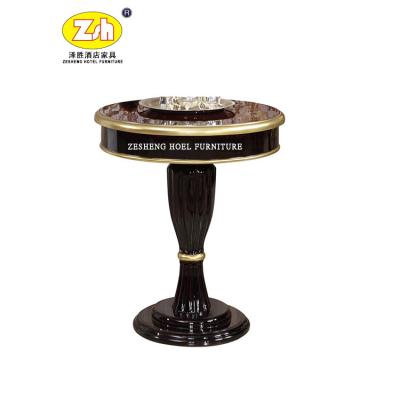 China New Traditional Design Fashion Foshan Wood Classic Round Coffee Table for sale