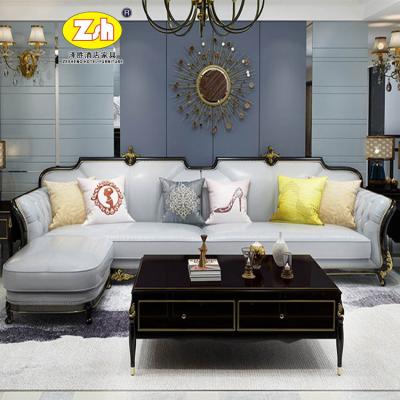 China PANEL wooden hotel living room furniture 7 seater sofa set ZH-S816 for sale