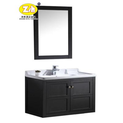 China Modern Waterproof Plywood Vanity Hotel Bathroom Cabinet Bathroom Vanity Z-E206 for sale