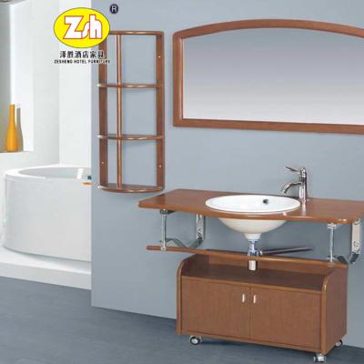 China Modern Commercial Hotel Bathroom Cabinet Wooden Bathroom Vanity Z-011 for sale