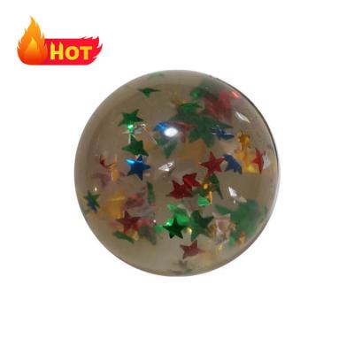 China Sports Play VIA Half Rubber Bouncing Ball With Paper Card Inside for sale