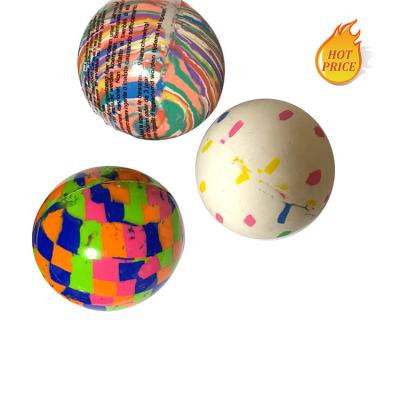 China Sports Toys VIA High Ball 49mm Custom Logo And Size Rubber Bounce Ball Games Bouncy Solid Rubber Promotional Toys For Kids for sale