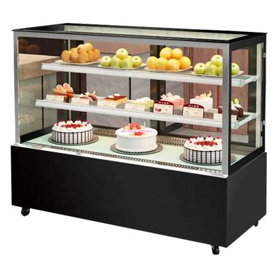 China Commercial Luxury Type Cake Single-temperature Refrigerated Refrigerator Fruit Display Cabinet Refrigerated Showcase for sale