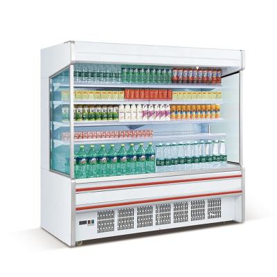 China Single-temperature commercial supermarket refrigerated open display refrigerator fruit and vegetable storage cabinet for sale