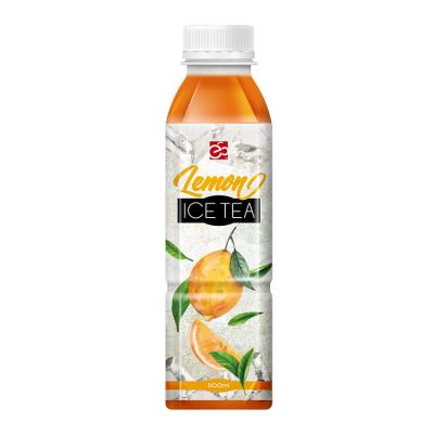 China Natural Hot Sale Lemon Flavored Tea Drink With 500ml PET Bottle for sale