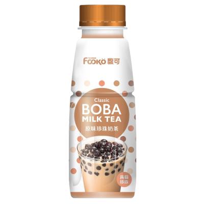 China Natural Classic Taiwan Boba Milk Tea With 300ml Plastic Bottle for sale